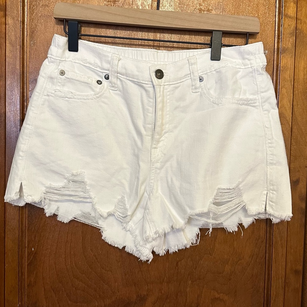 aerie white shorts